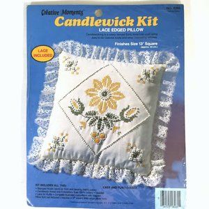 Creative Moments Yellow Daisy Candlewick Kit Pillow Not Included